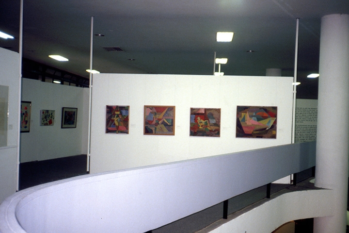 Vista parcial da Sala Flávio de Carvalho durante a 17ª Bienal. ©Arquivo Bienal